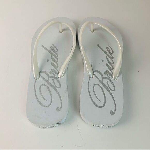 Bride Flip Flops  - Picture 1 of 4
